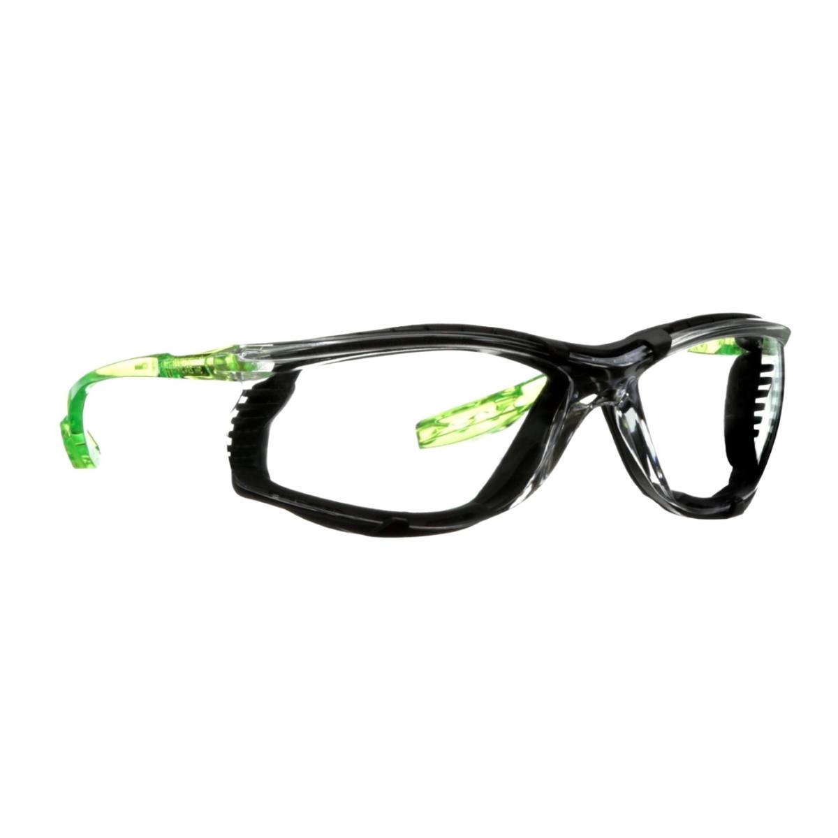 3M Solus CCS Schutzbrille, klar, limettengrün, mit Schaumrahmen